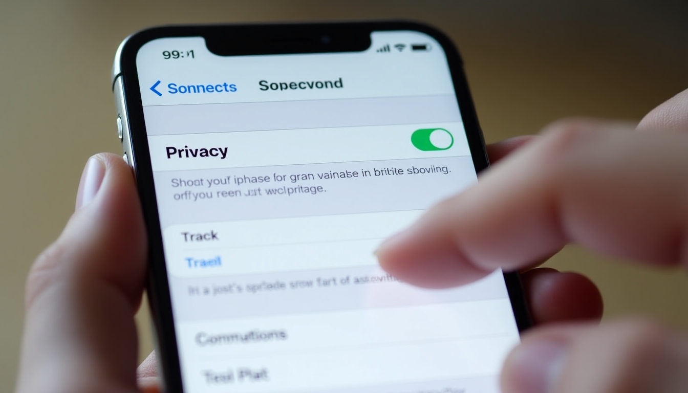 Adjusting privacy settings on phone