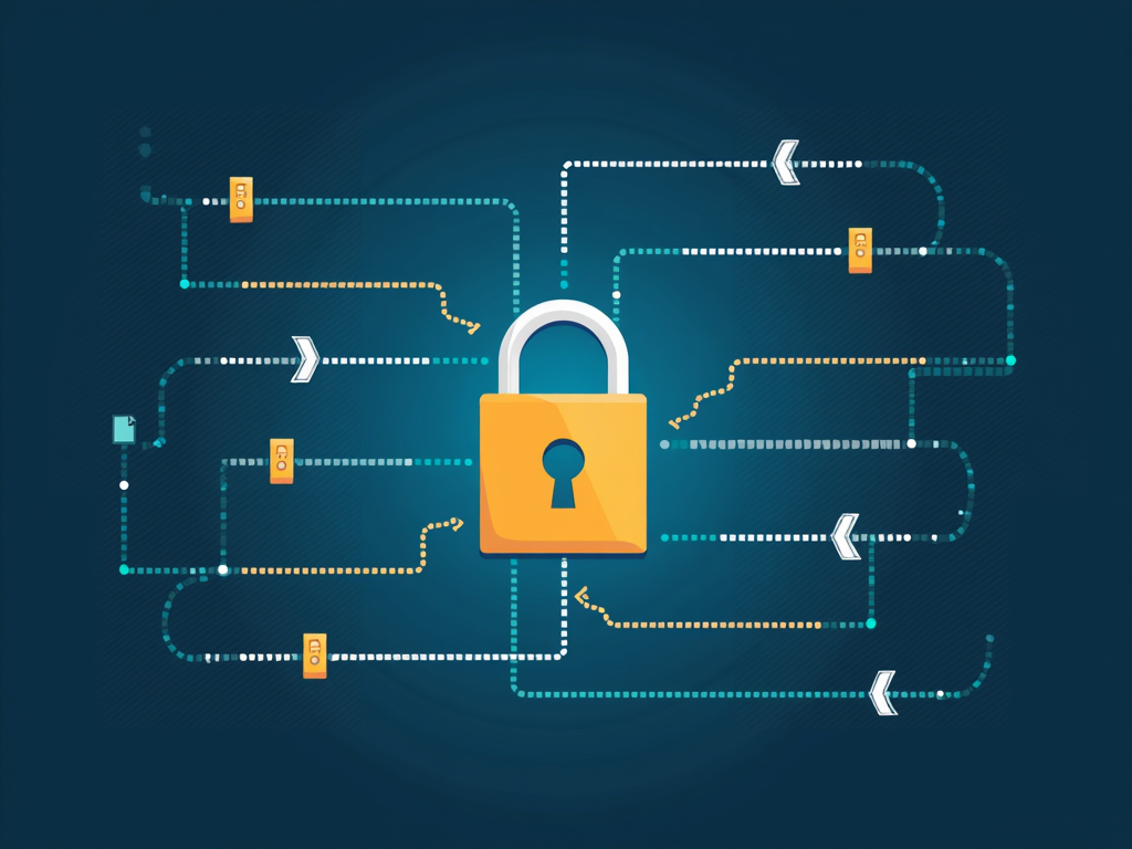 Encryption process illustration