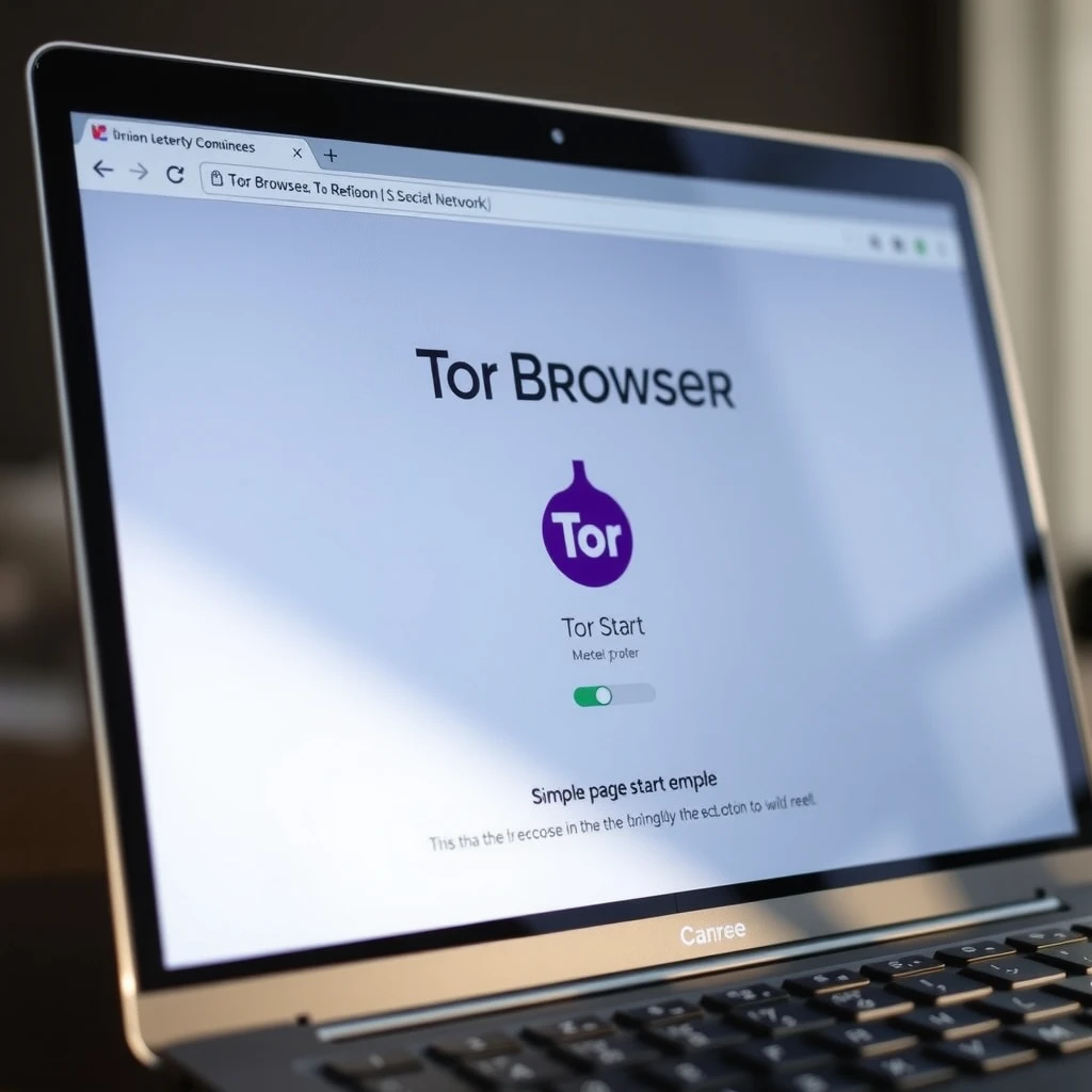 Tor Browser interface showing Tor network connection
