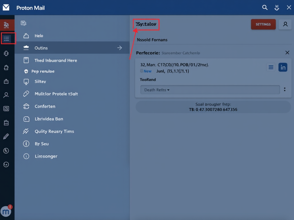 Proton Mail interface