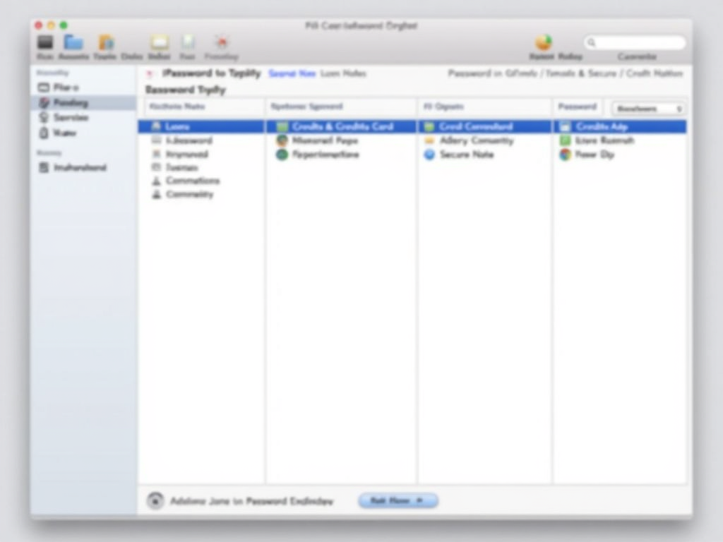 1Password password manager interface