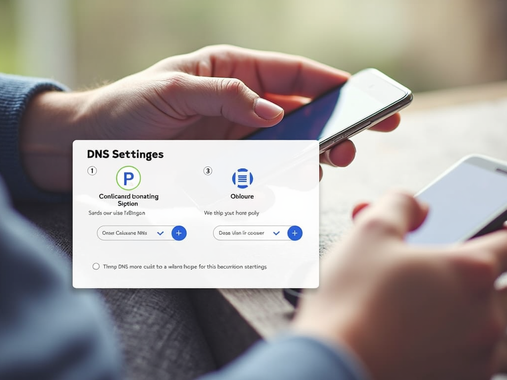 Configuring NextDNS settings on a smartphone for privacy.