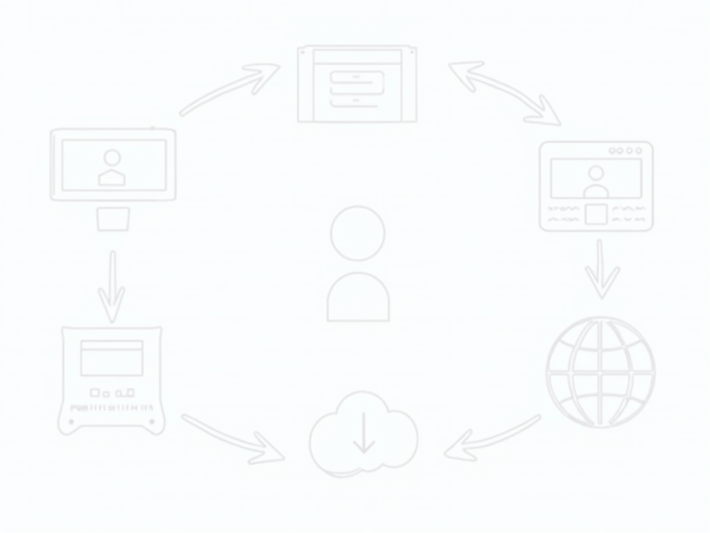 A diagram of a VPN connection.