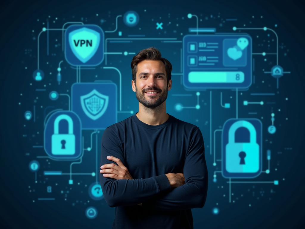 Person empowered by online privacy tools