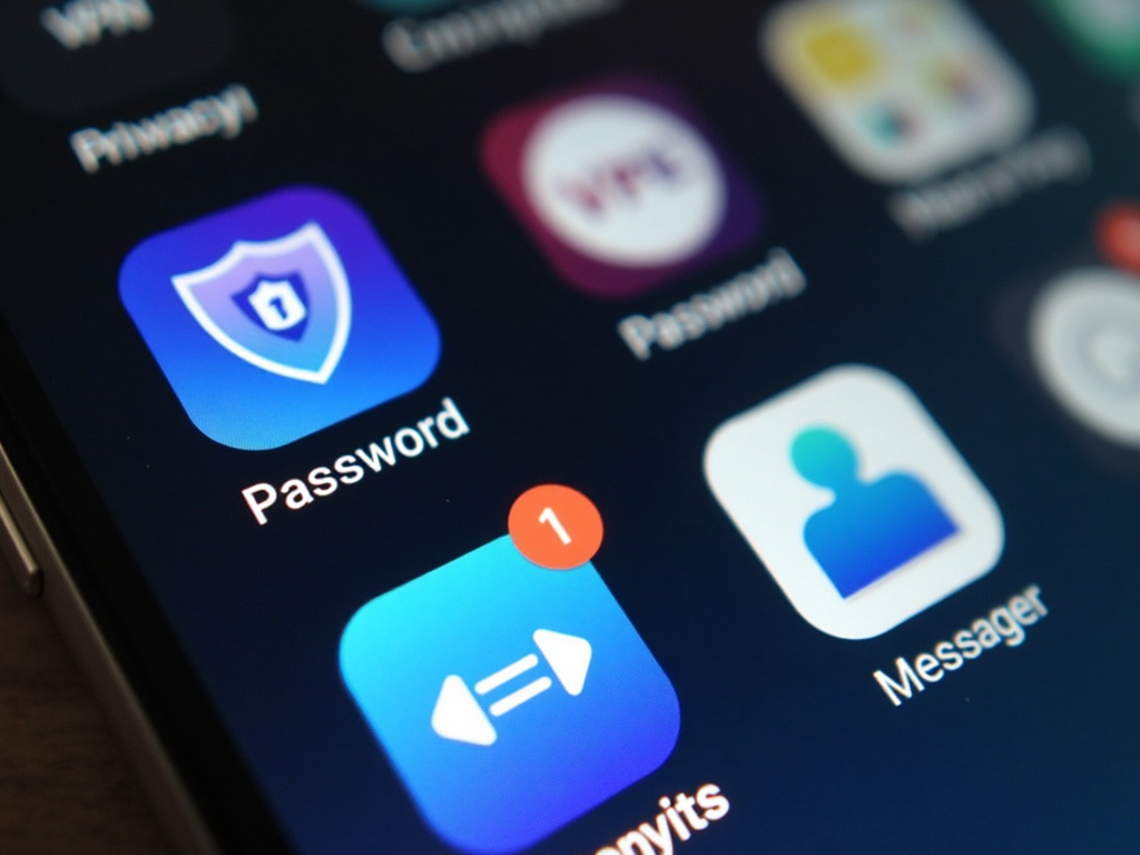 Smartphone with online privacy tools installed