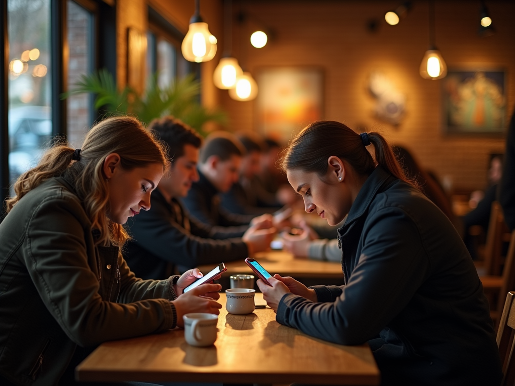 A person looking concerned while reading a message on their phone.