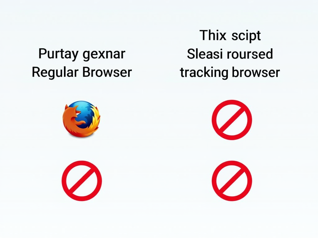 Comparison of regular and privacy-focused browsers