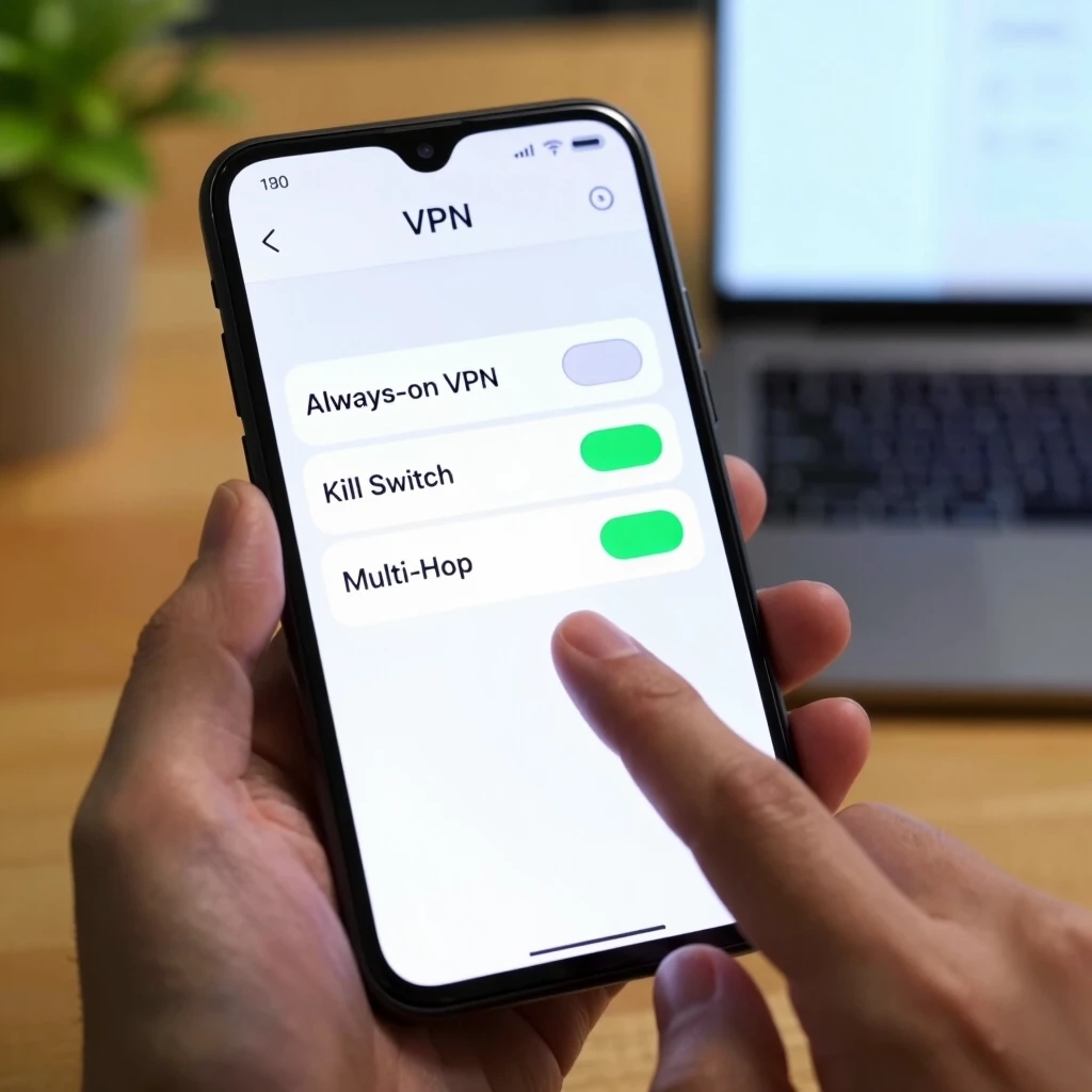 Configuring advanced IVPN settings on Android interface