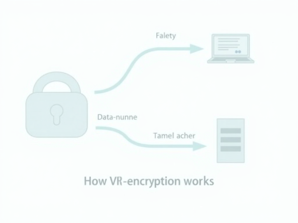 Infographic of VPN encryption process