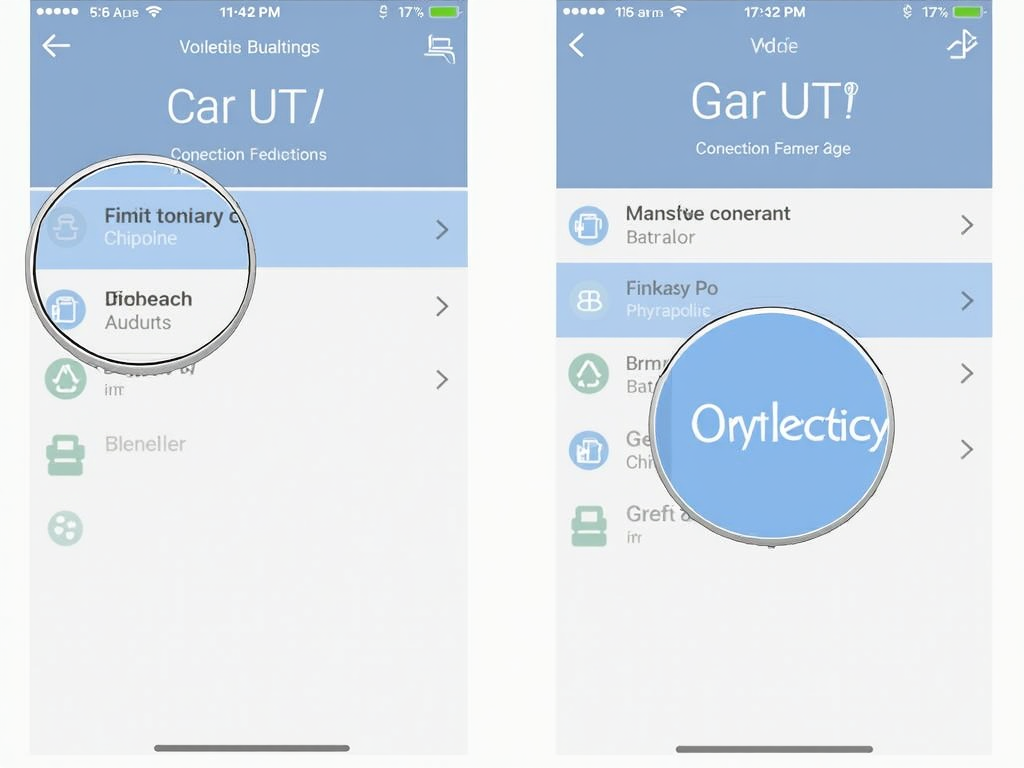 VPN app on mobile device