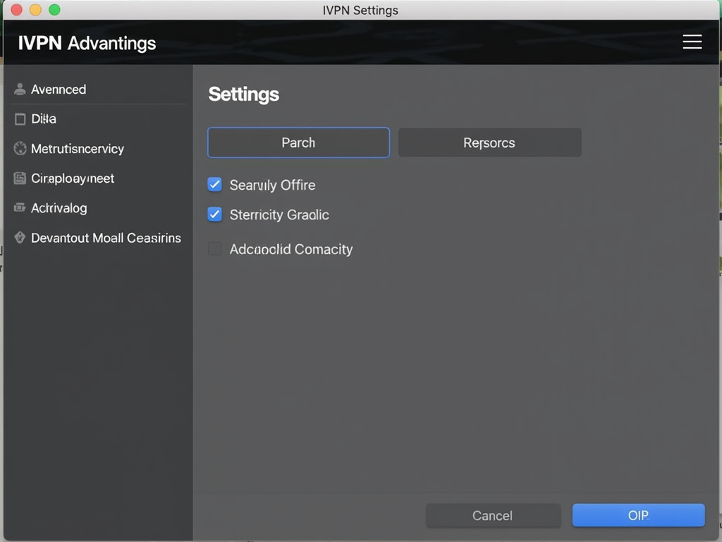 IVPN advanced settings on Android