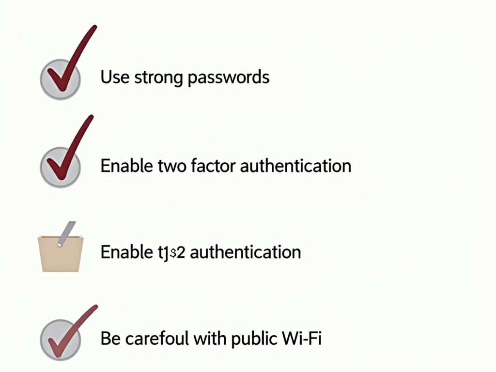 Online privacy checklist.
