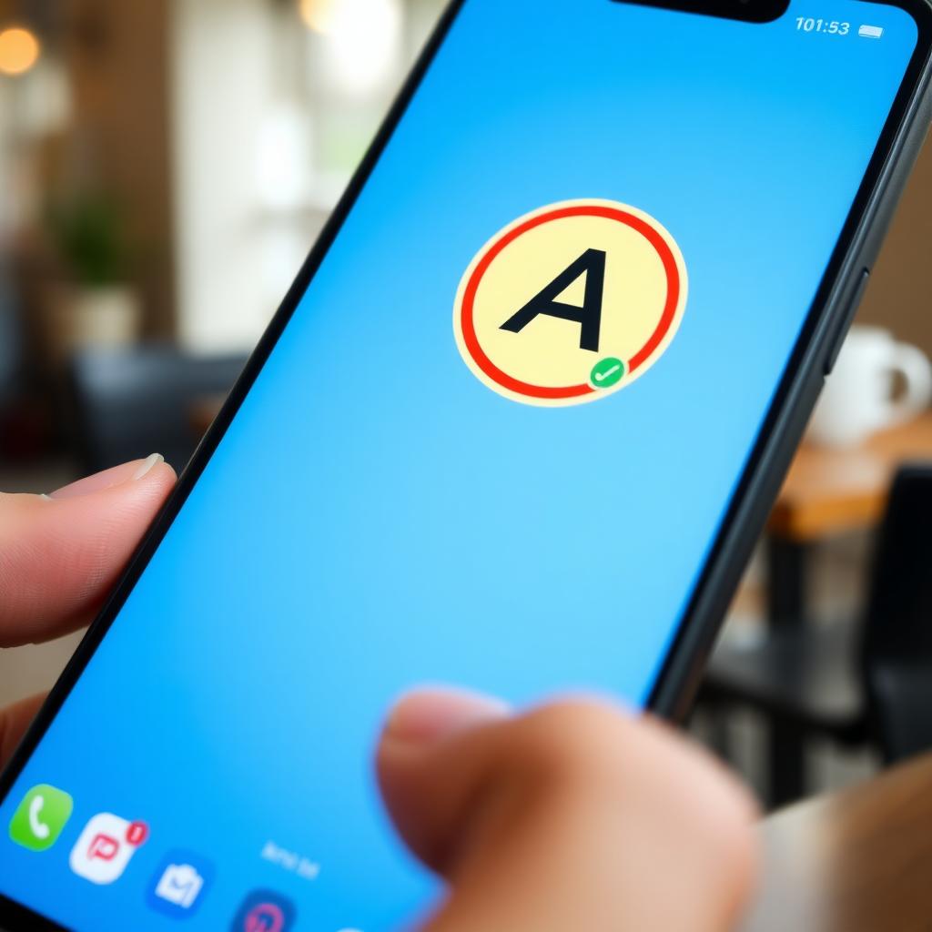 Smartphone displaying a privacy-focused browser with a Privacy Grade A badge on a website