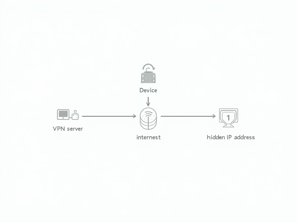 Diagram of a VPN connection