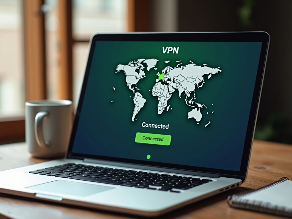 VPN app screenshot showing active connection