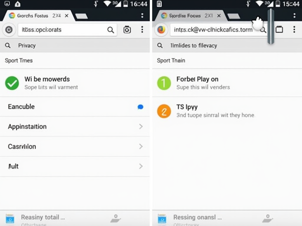 Firefox Focus browser on a mobile device