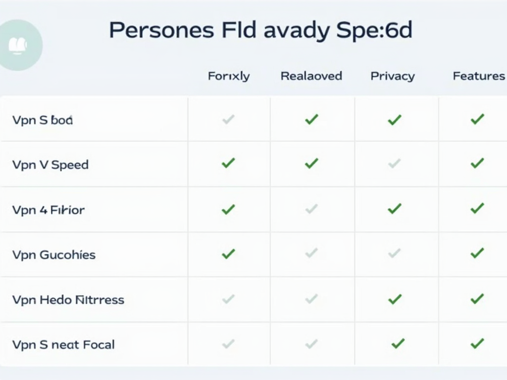 VPN comparison chart