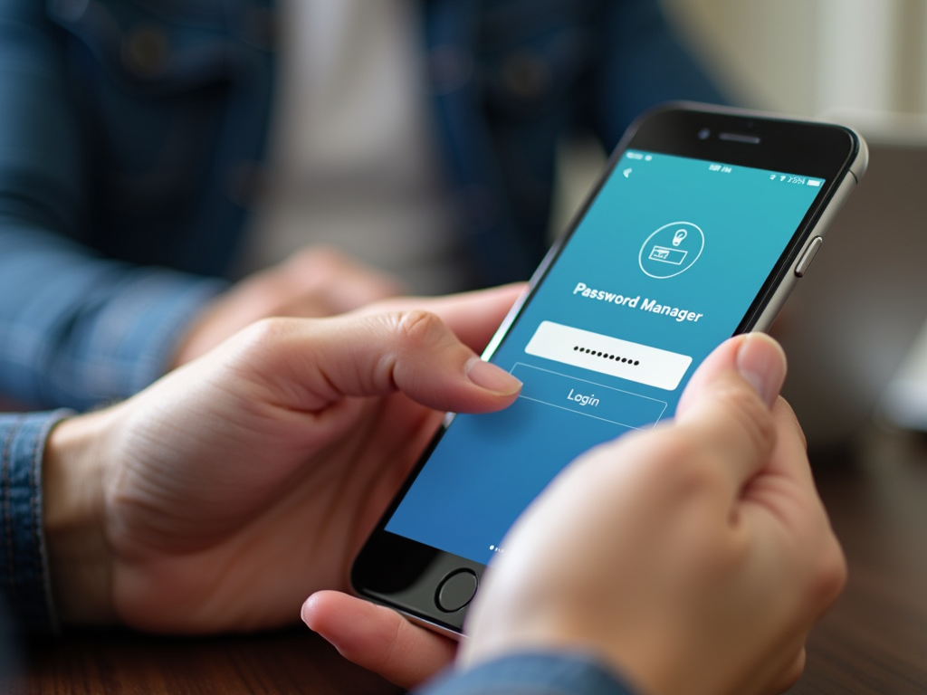Using password manager on smartphone