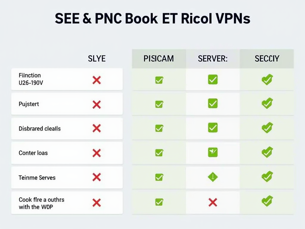 VPN feature comparison chart