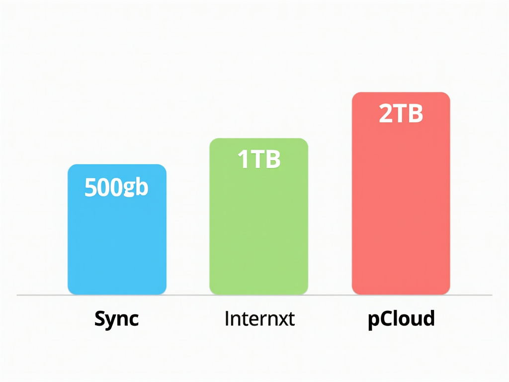 Graph comparing storage prices