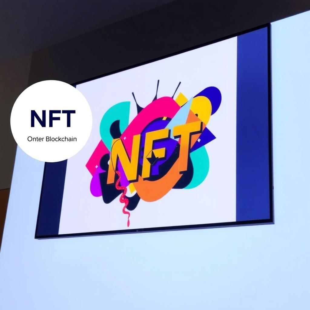 Digital artwork authenticated as an NFT.