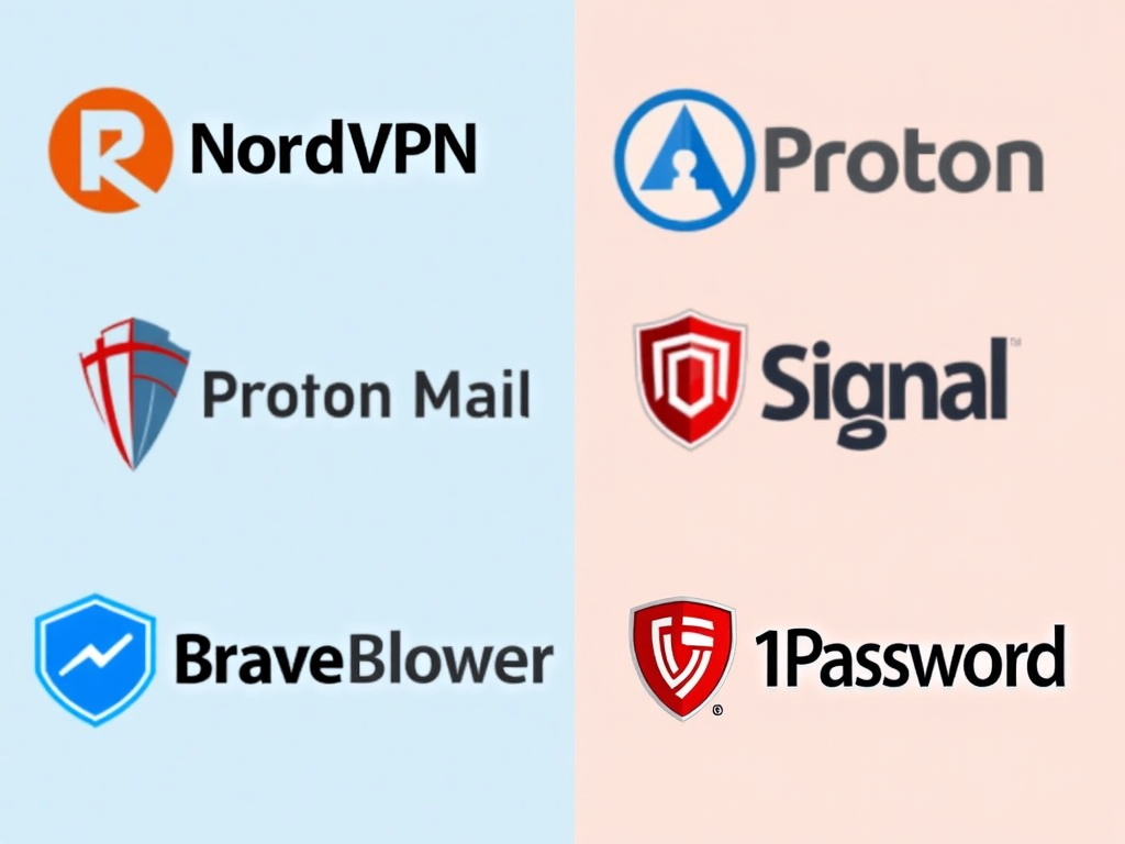 Logos of top online privacy tools