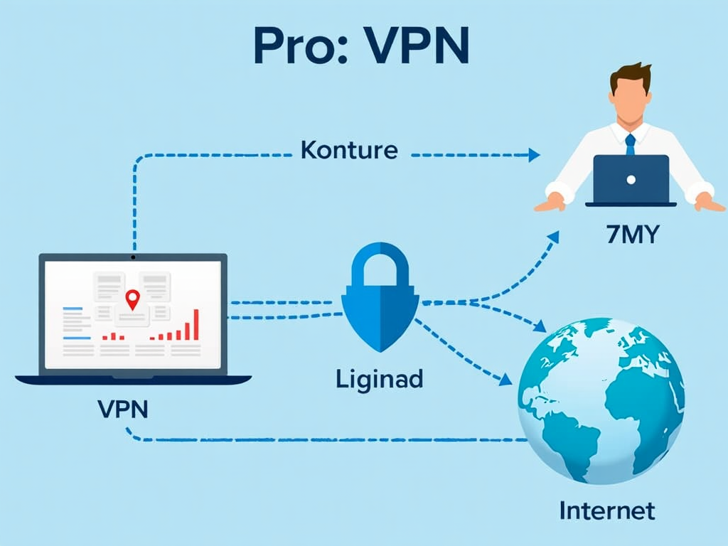 Diagram illustrating VPN encryption