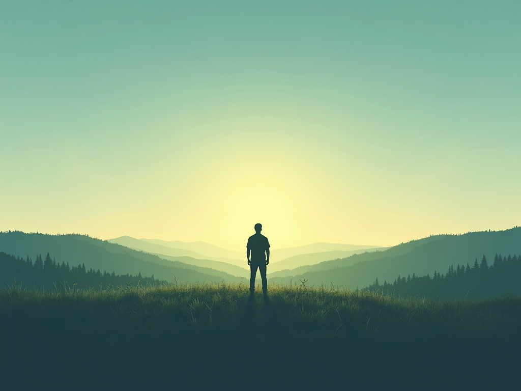 Person enjoying peace of mind with secure online communication
