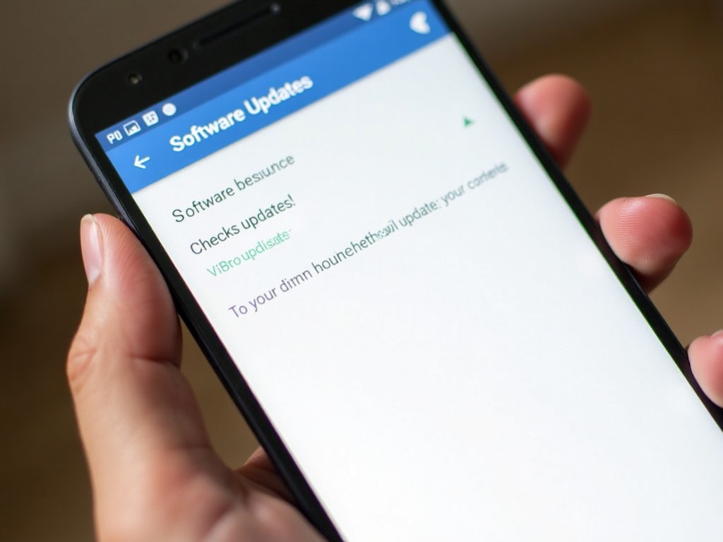 Android software update screen