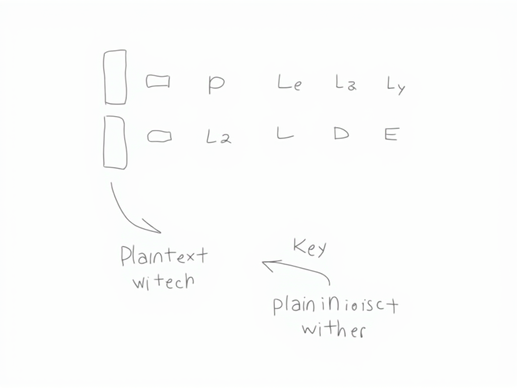 A visual representation of encryption.