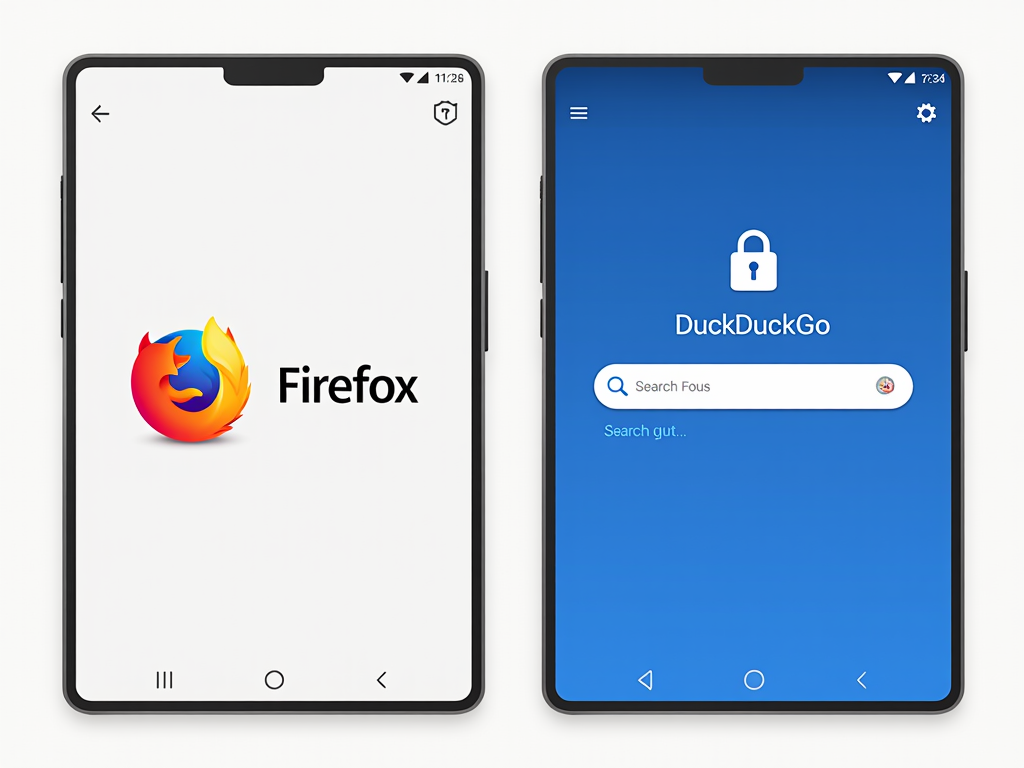 Comparison of Firefox Focus and DuckDuckGo on smartphones