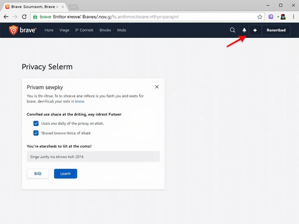 Brave Browser interface