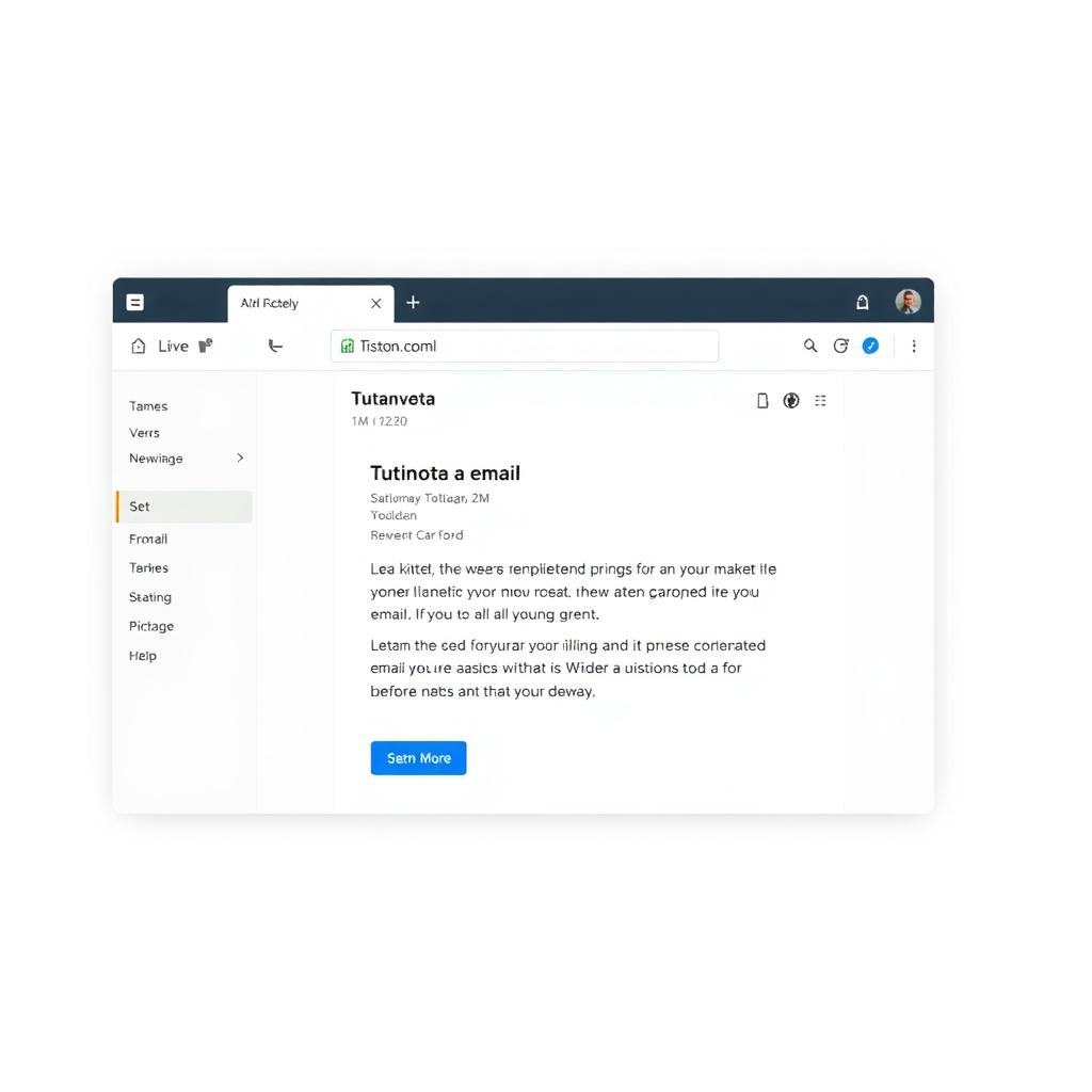 The Tutanota email interface screenshot