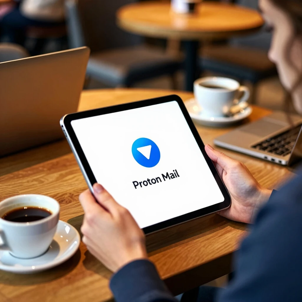 Using Proton Mail with VPN in a public cafe