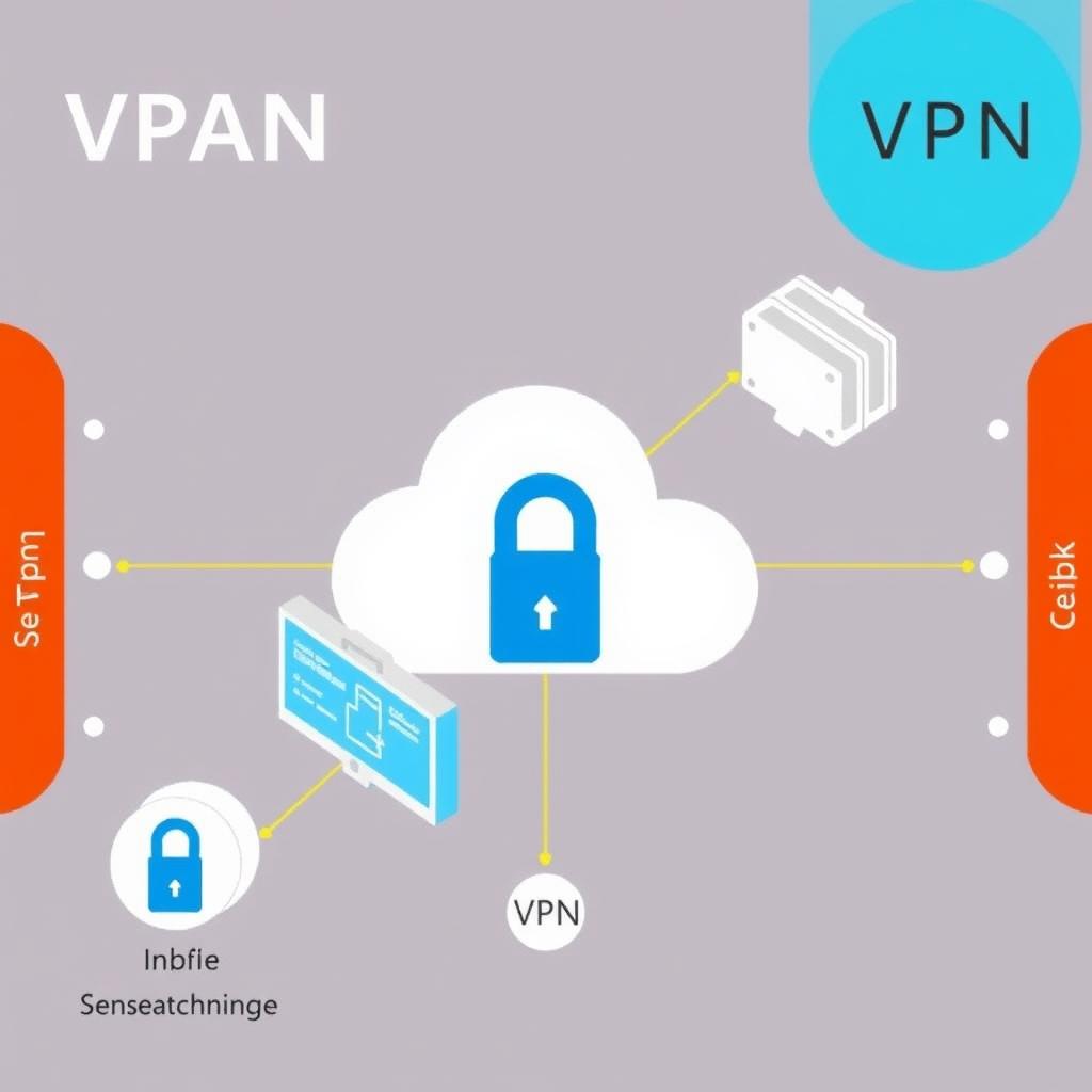 Diagram explaining how a VPN masks your IP address and encrypts internet traffic.