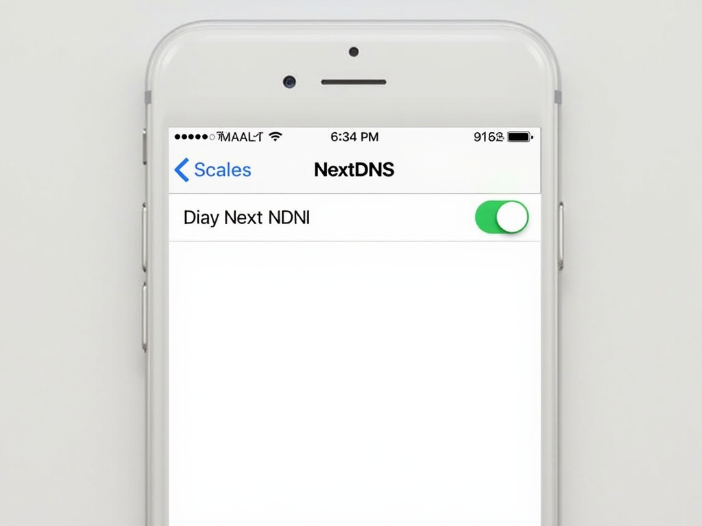 NextDNS app on a smartphone