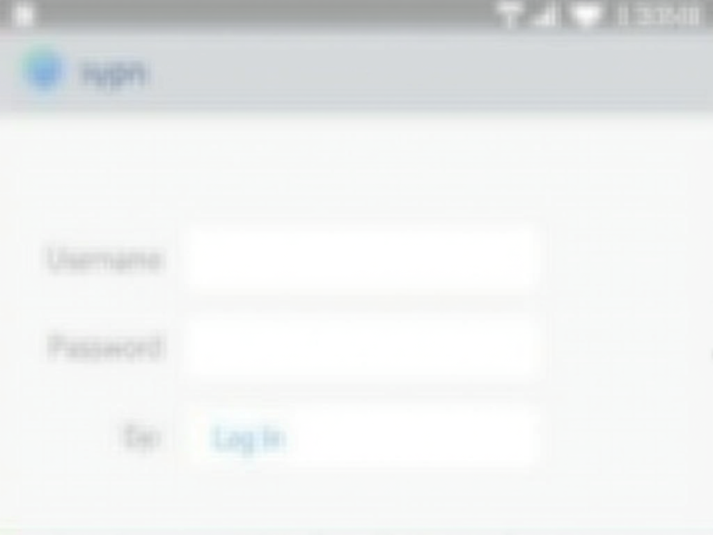 IVPN app login screen on Android