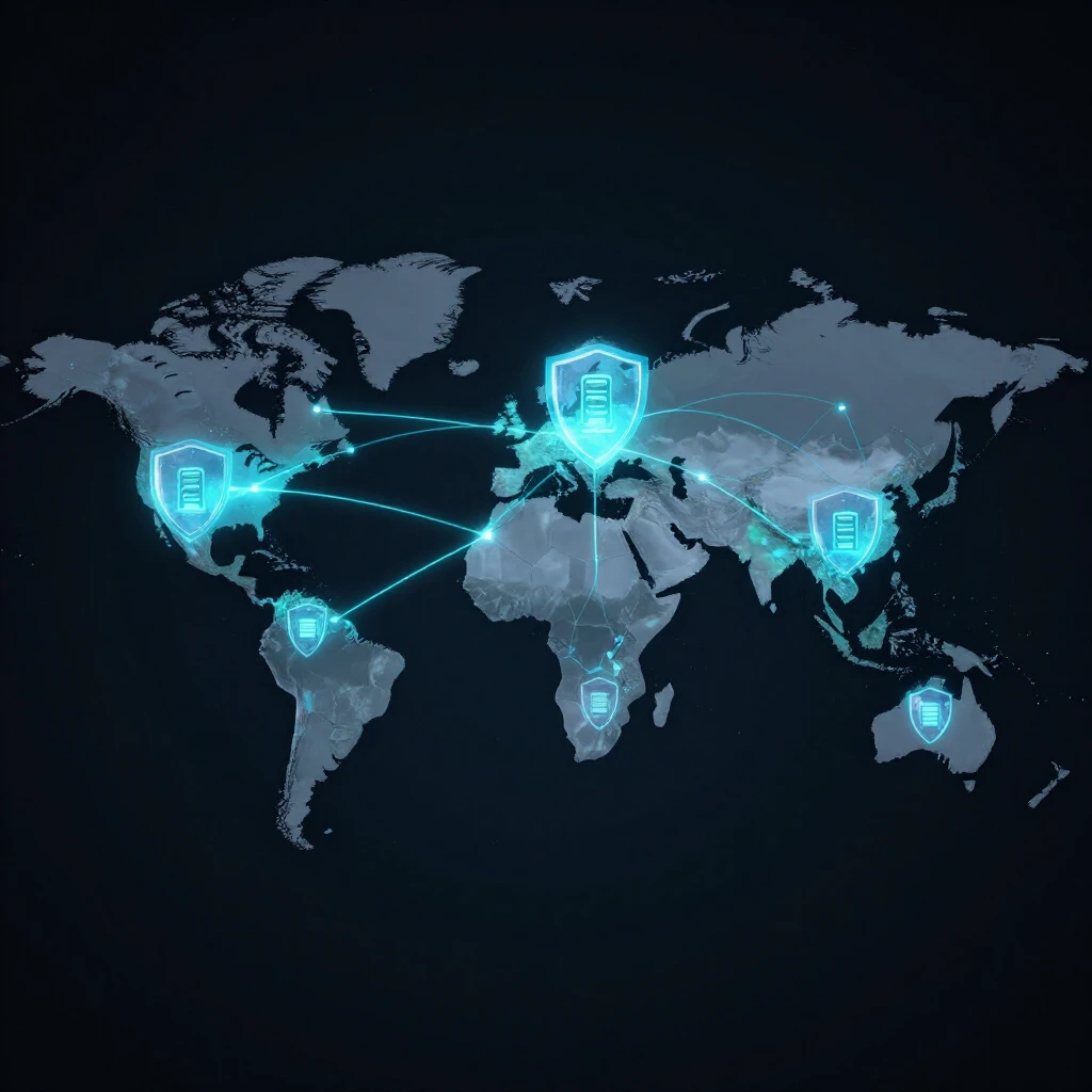 Global VPN server network with privacy protection