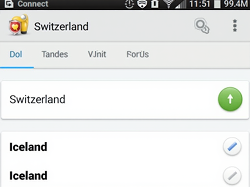 IVPN app main screen on Android