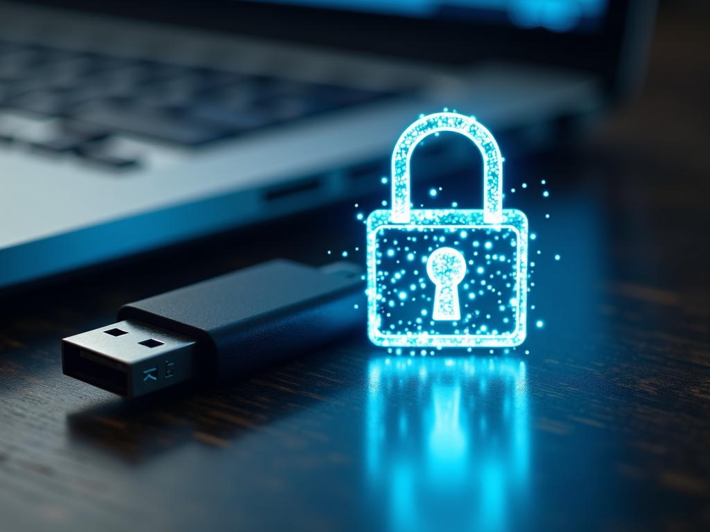 USB drive with digital lock