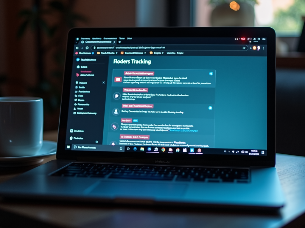 Laptop screen with anti-tracking extensions in browser toolbar