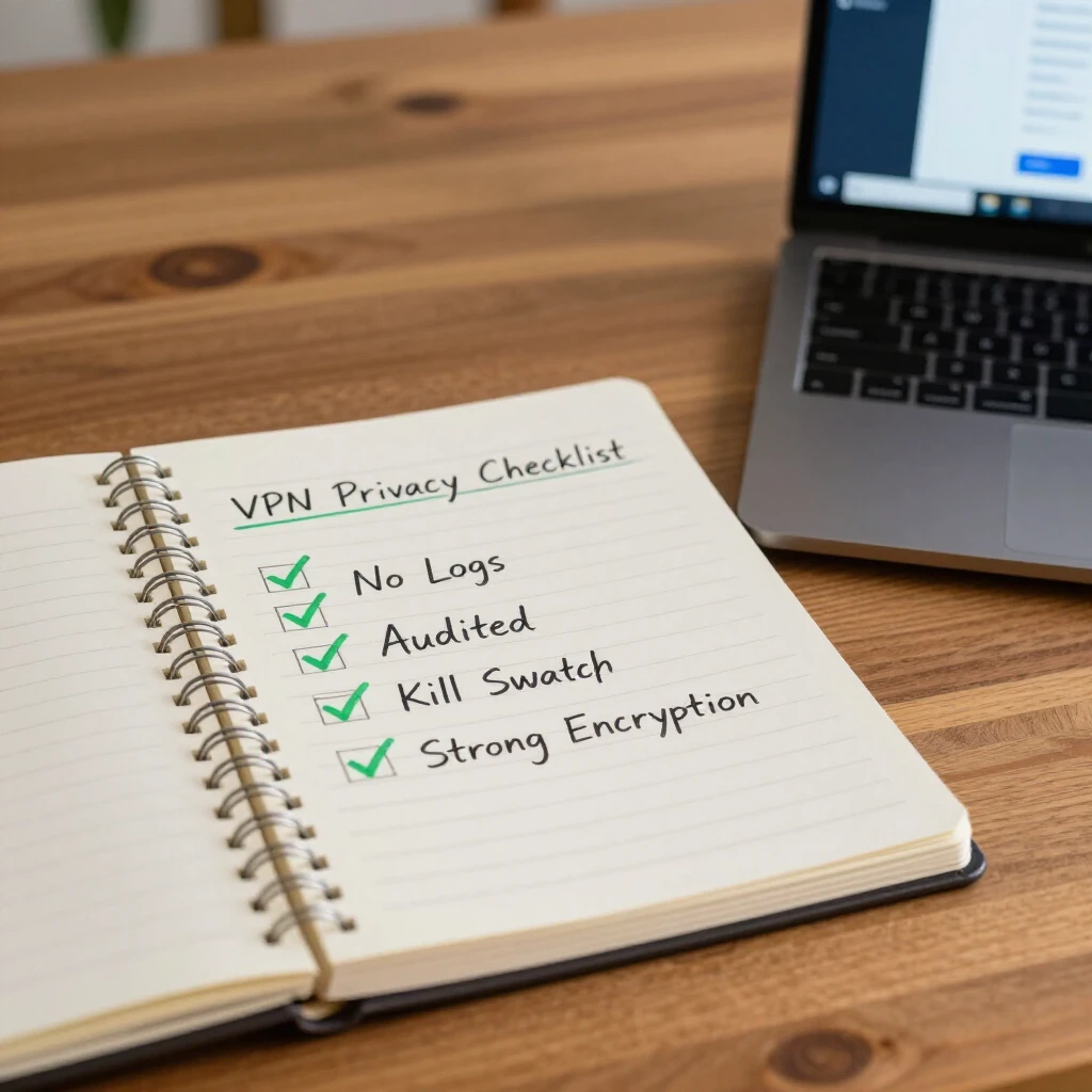 Checklist of essential features for choosing a privacy-focused VPN