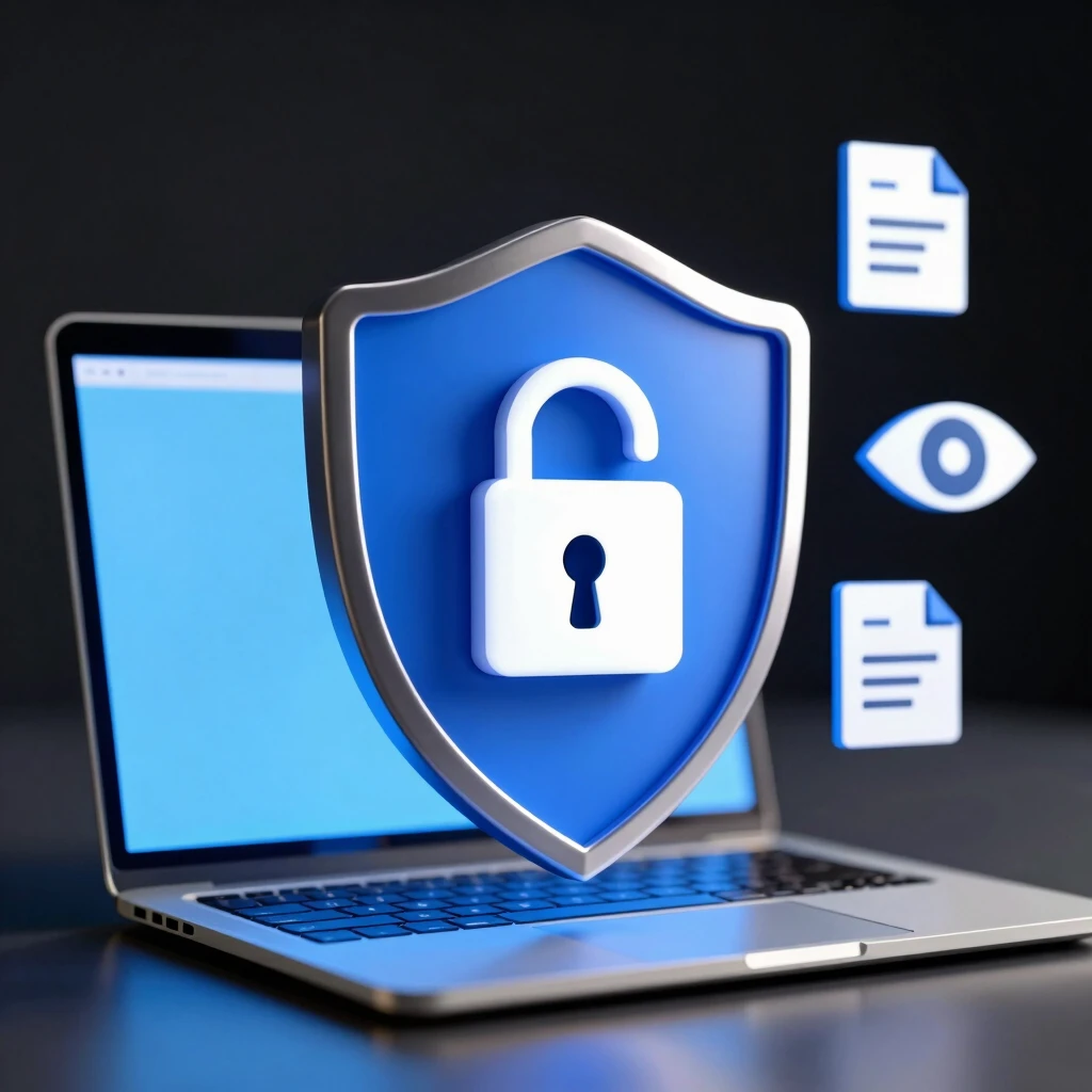 Symbolic image of online privacy protection