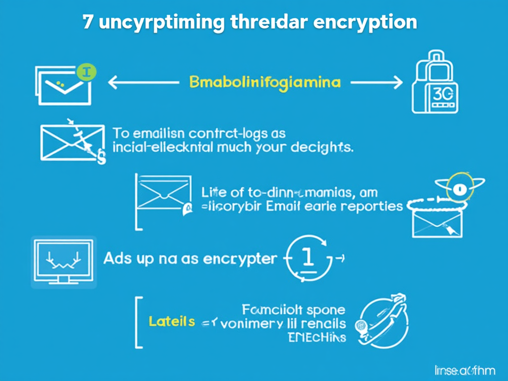 Email encryption process infographic