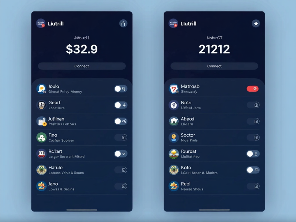 VPN app interface for easy privacy management