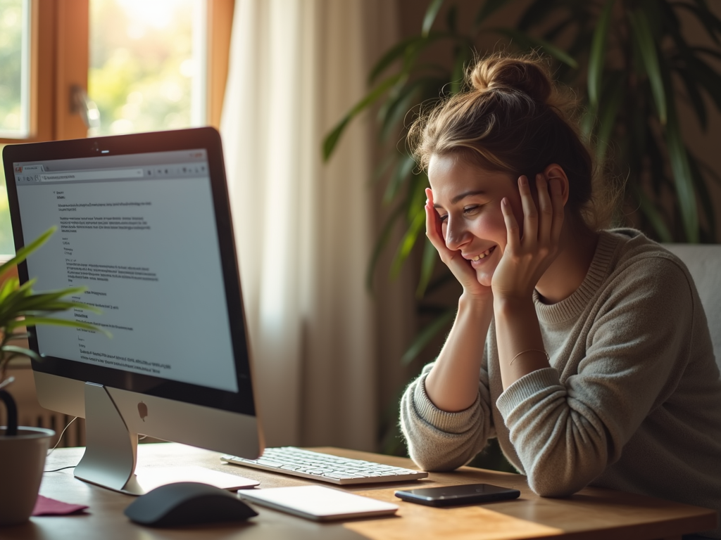Person checking email with 2FA notification on phone