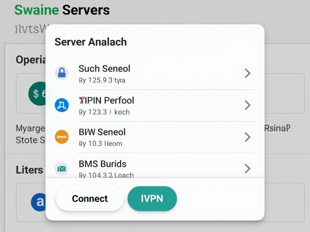 Selecting an IVPN server on Android