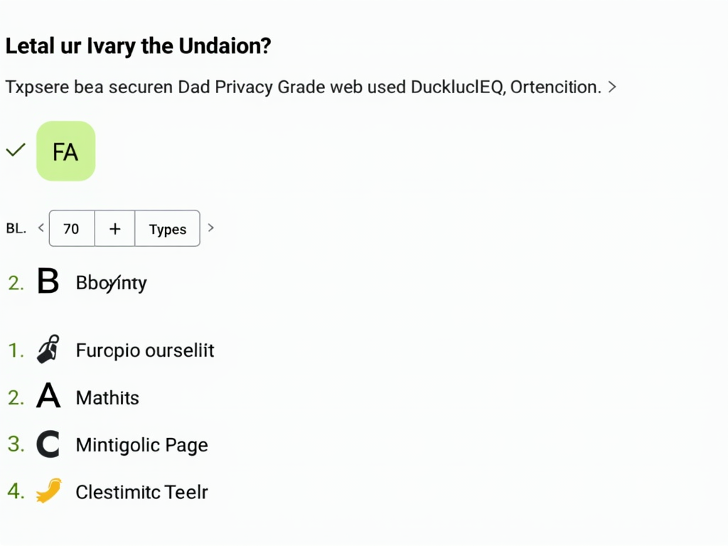 DuckDuckGo Privacy Grade example