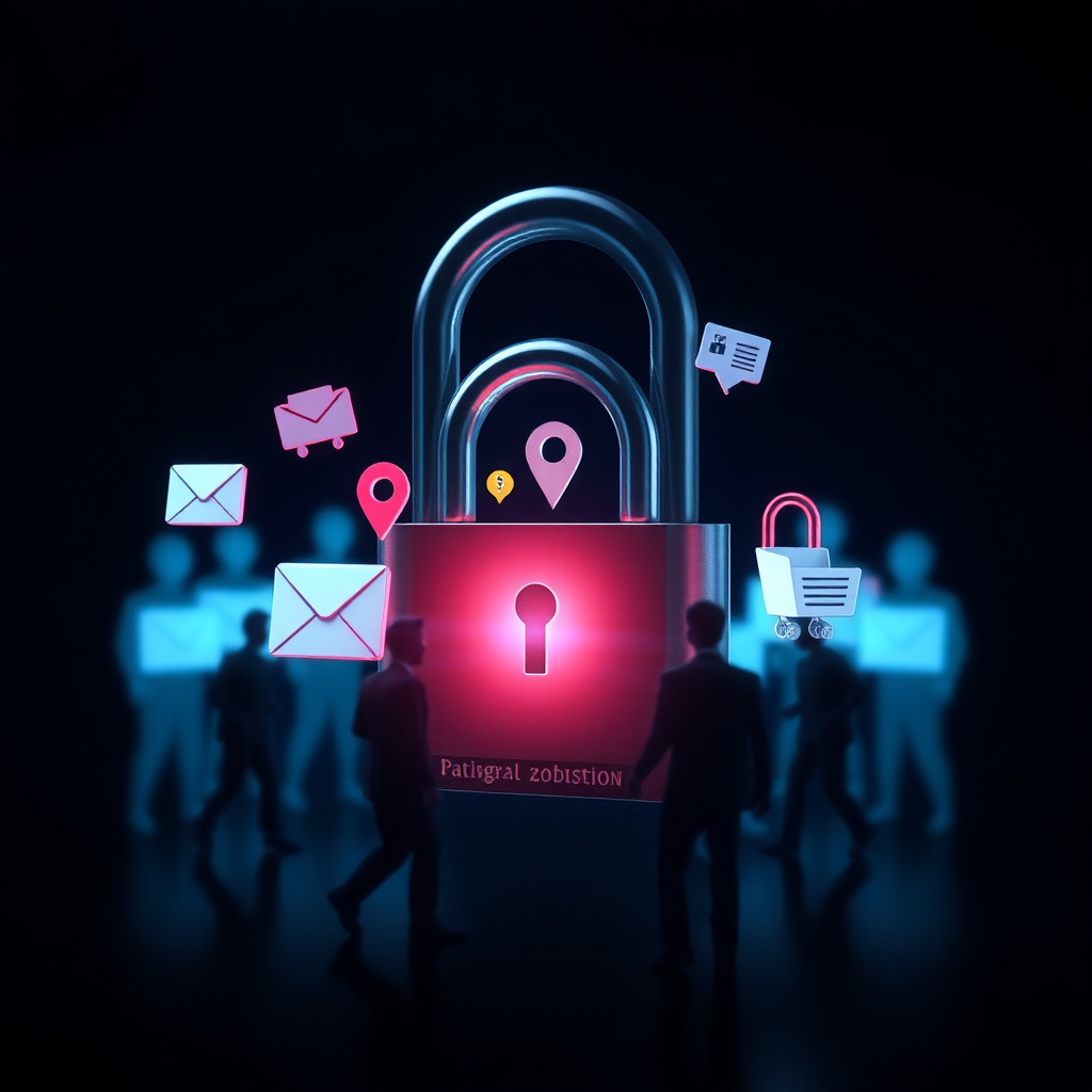 Digital lock protecting personal data from brokers