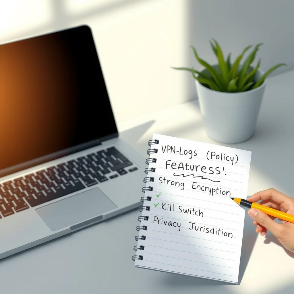 Checklist of essential VPN privacy features